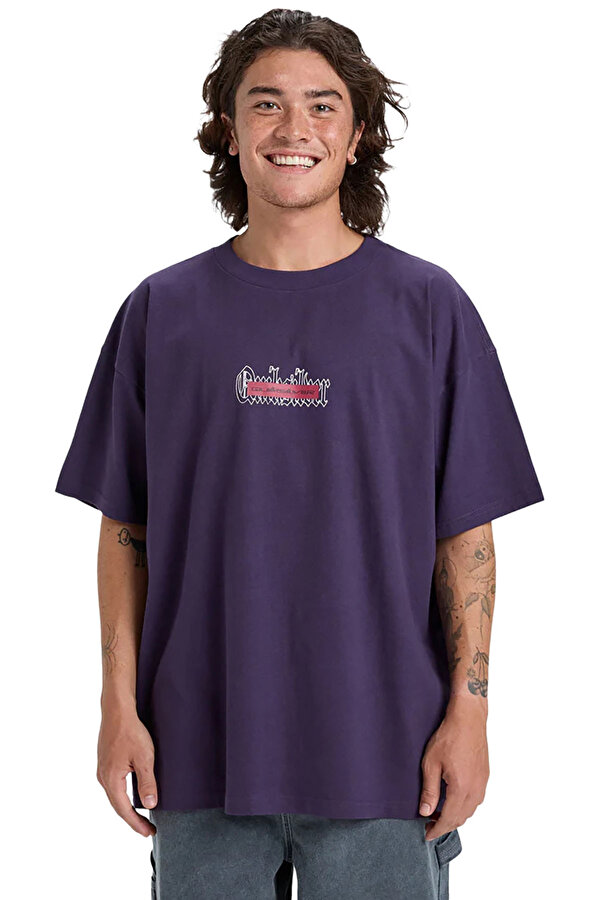 Clothing Quiksilver Mercury Double Up Tee Фиолетовый 008