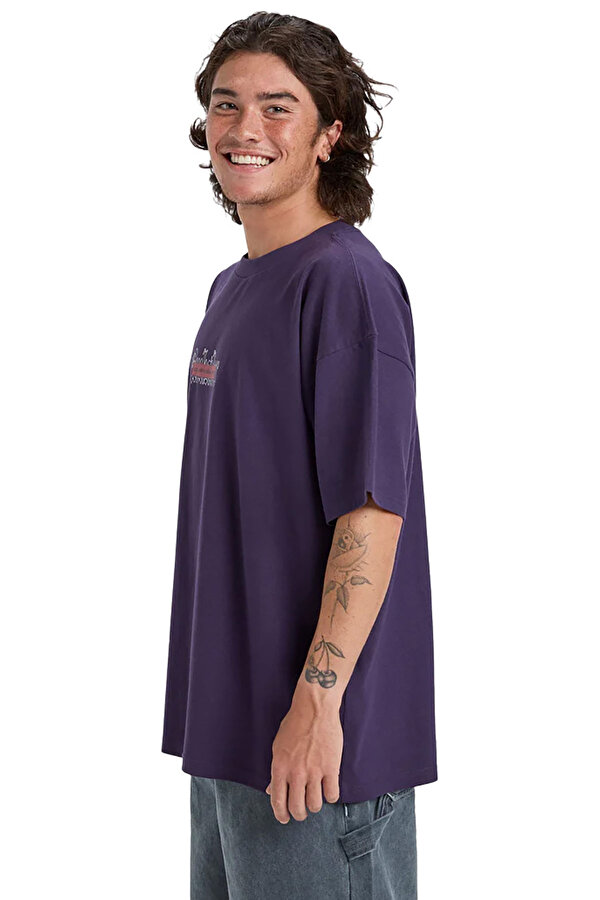 Clothing Quiksilver Mercury Double Up Tee Фиолетовый 008