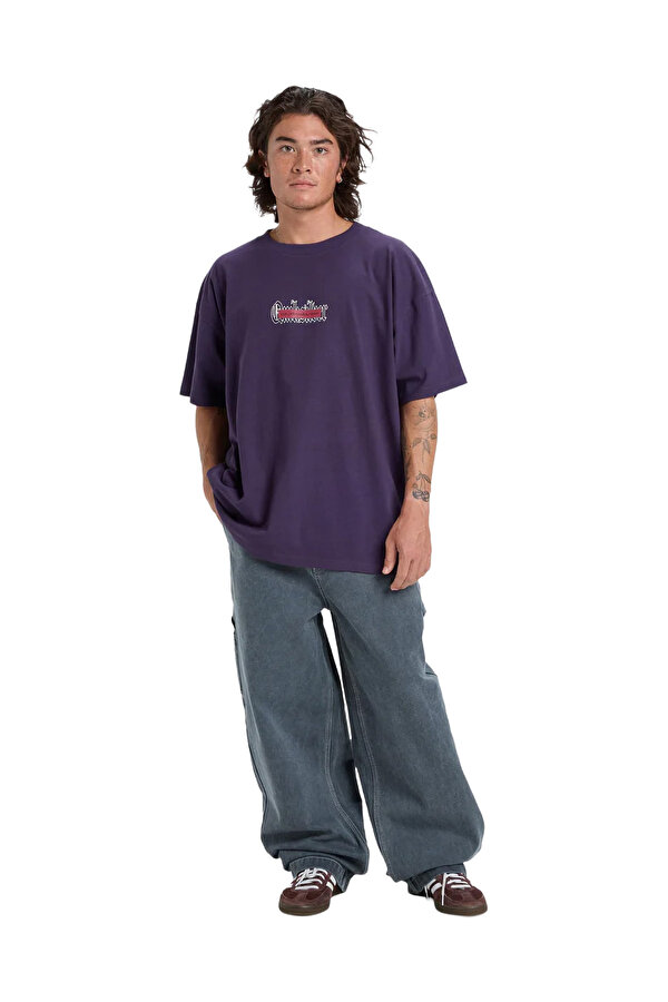 Clothing Quiksilver Mercury Double Up Tee Фиолетовый 008