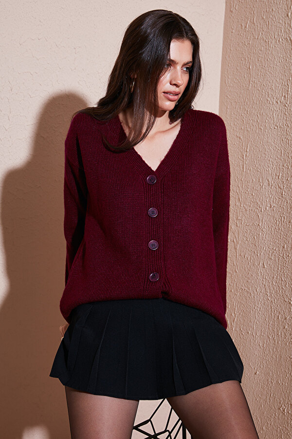 Bayan Hırka 4616229 BORDO