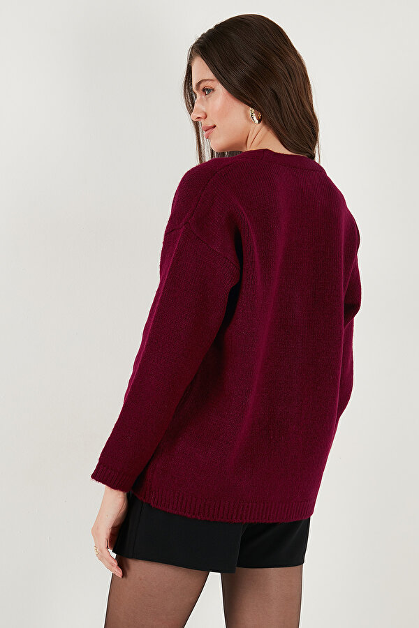 Bayan Hırka 4616229 BORDO