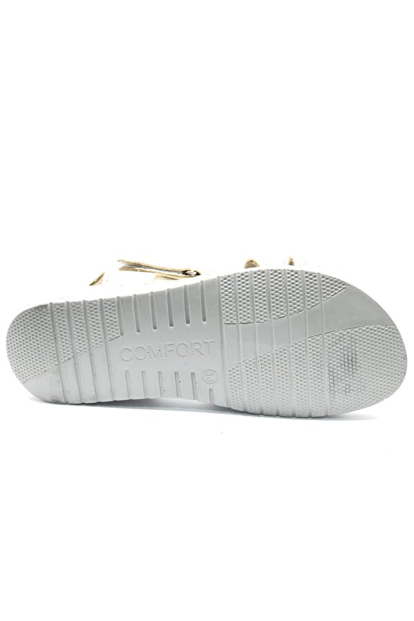 8712 Hakiki Deri Comfort Ortopedik Kadın Sandalet