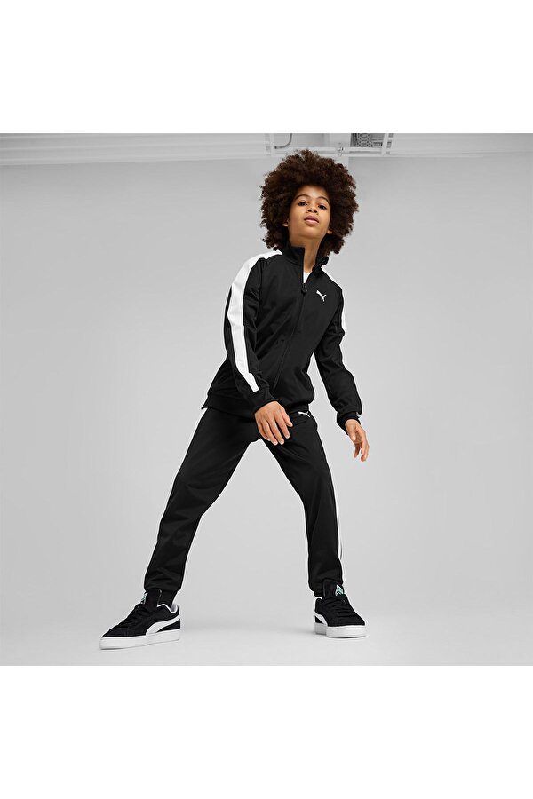 T7 Always On Çocuk Siyah Dik Yaka Ceket