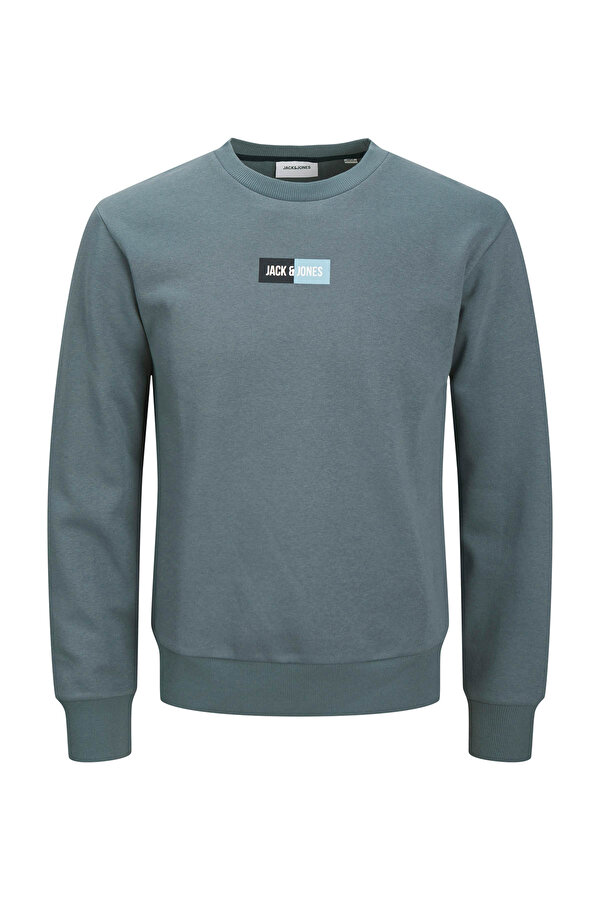 JJPAN SWEAT CREW NECK Gri Erkek Sweatshirt