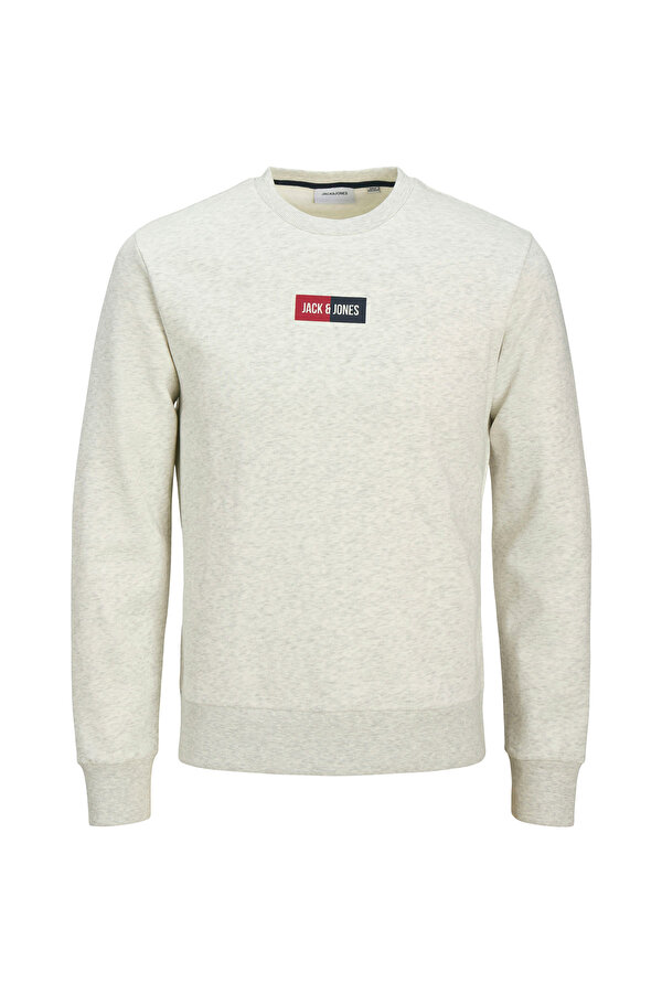 JJPAN SWEAT CREW NECK Beyaz Erkek Sweatshirt