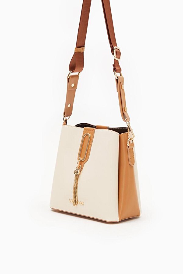 Bej-Camel  Kadın Omuz Çantası Levidor