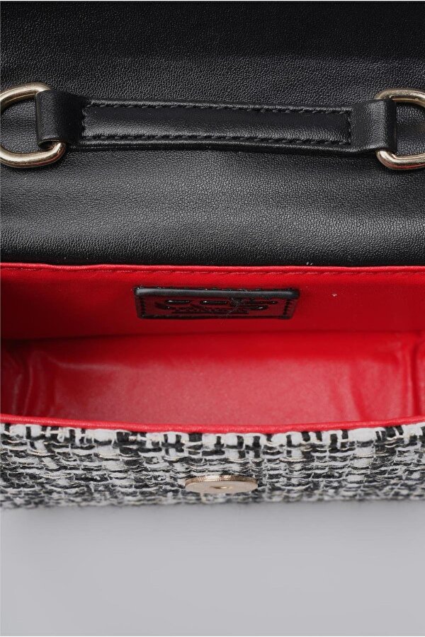 Siyah-Beyaz  Kadın Omuz Çantası Ccs London 17942