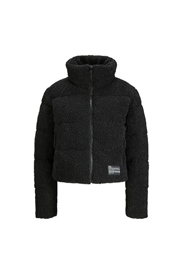 12240601 Jxisa Teddy Puffer Ceket Otw Siyah