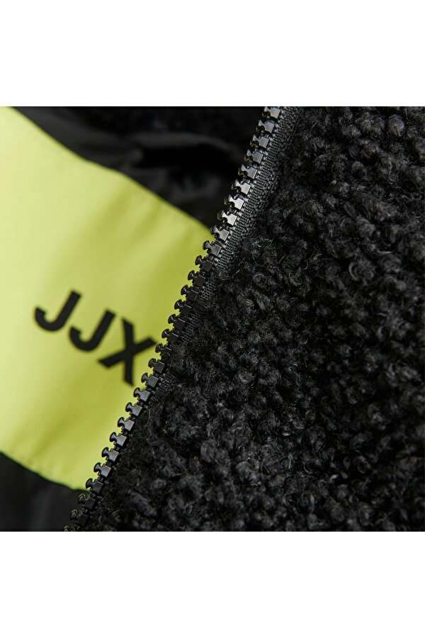 12240601 Jxisa Teddy Puffer Ceket Otw Siyah