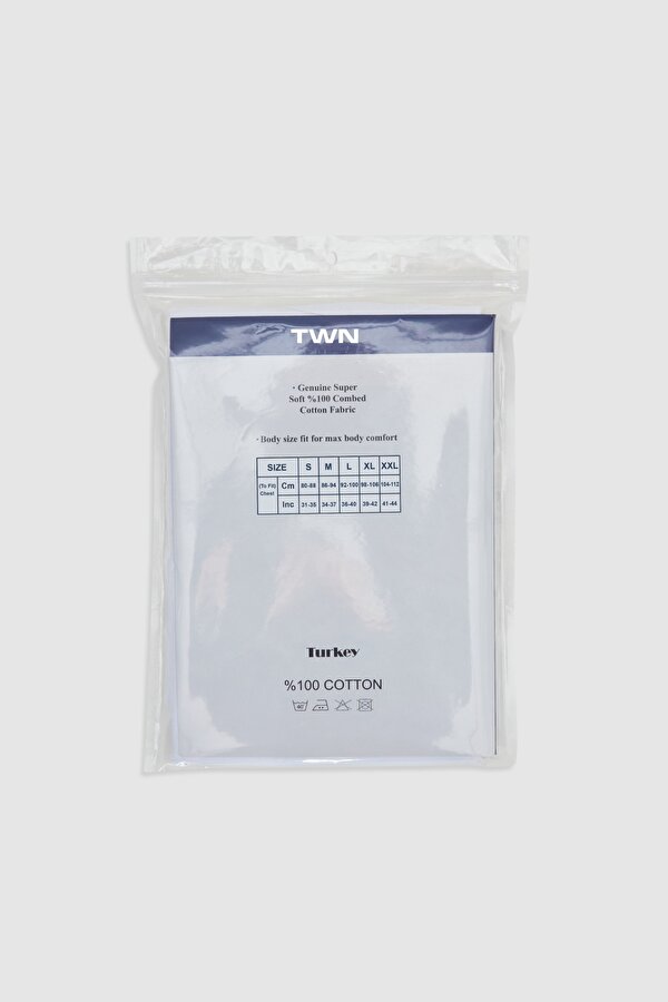 Beyaz Standart Fit Nefes Alabilen Teri Emen %100 Pamuklu 2 Li Atlet