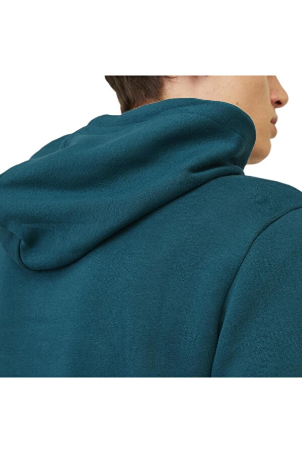 12233599 Jjecorp Logo Sweat Hood Petrol