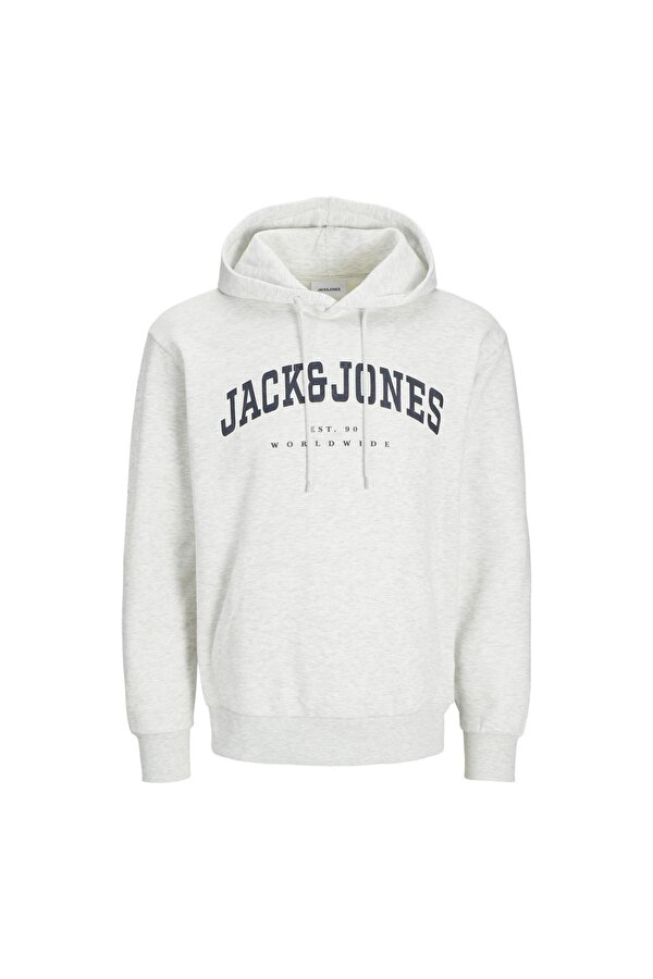 12256521 Jjecaleb Varsity Sweat Hood Noos Beyaz