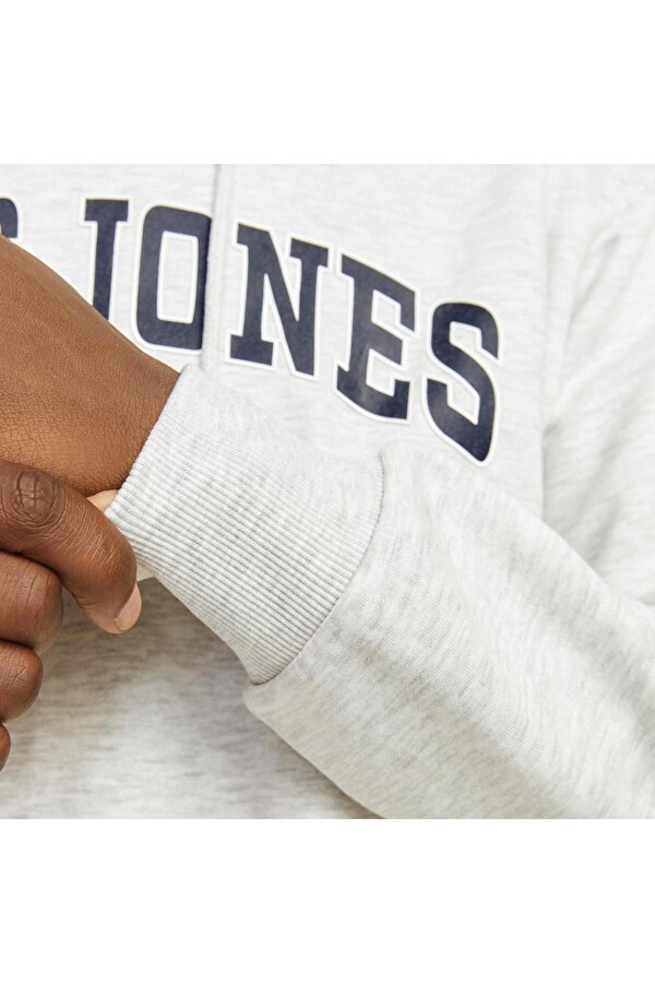 12256521 Jjecaleb Varsity Sweat Hood Noos Beyaz