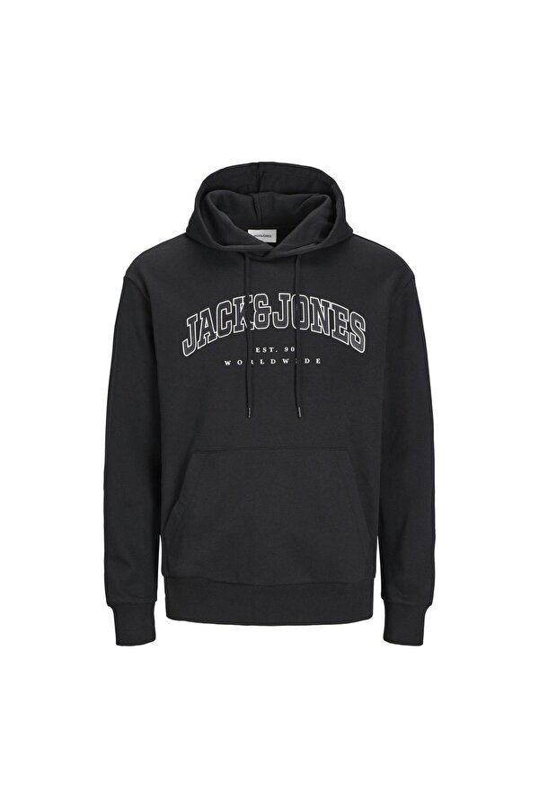 12256521 Jjecaleb Varsity Sweat Hood Noos Siyah