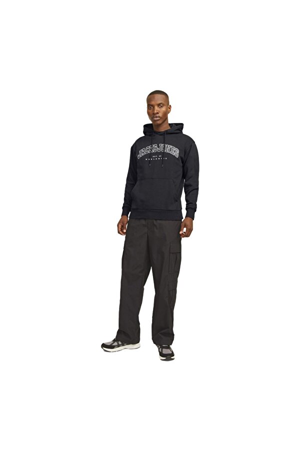 12256521 Jjecaleb Varsity Sweat Hood Noos Siyah