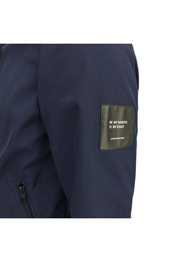 12236300 Jjebasic Softshell Hood Noos Lacivert