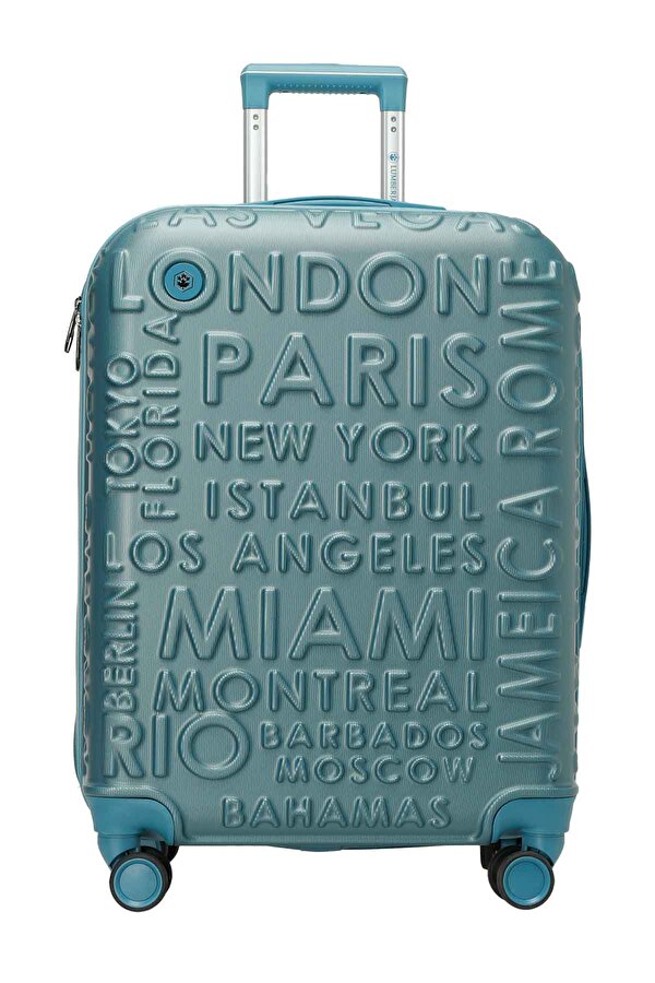 LUGANO -B ABS 5PR Mavi Unisex Büyük Boy Valiz