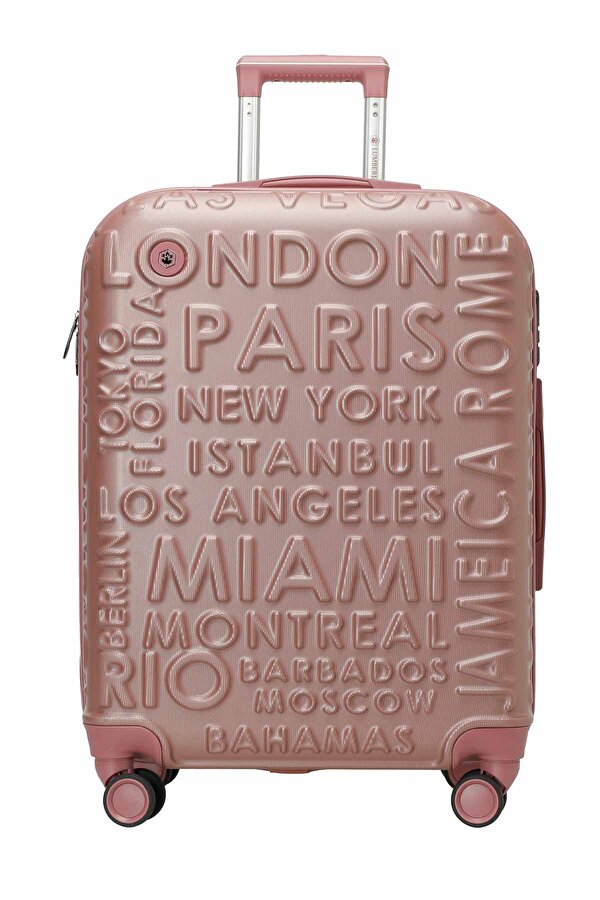 Lumberjack LUGANO -O ABS 5PR Pudra Unisex Orta Boy Valiz 102043417