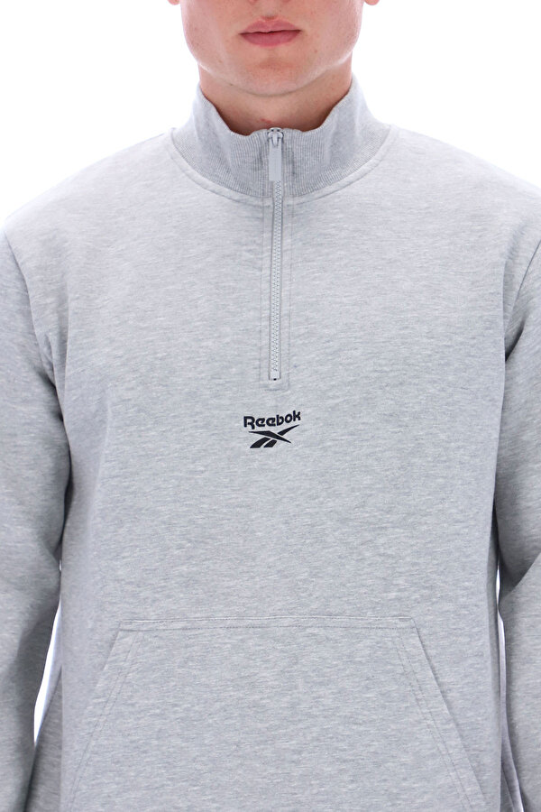 Clothing Reebok Asher Small Logo Qtr Zip Серый 025