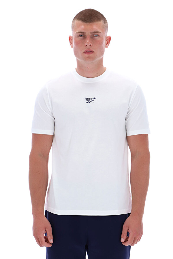Clothing Reebok Mitcham Frnt Bk Logo Crew Белый