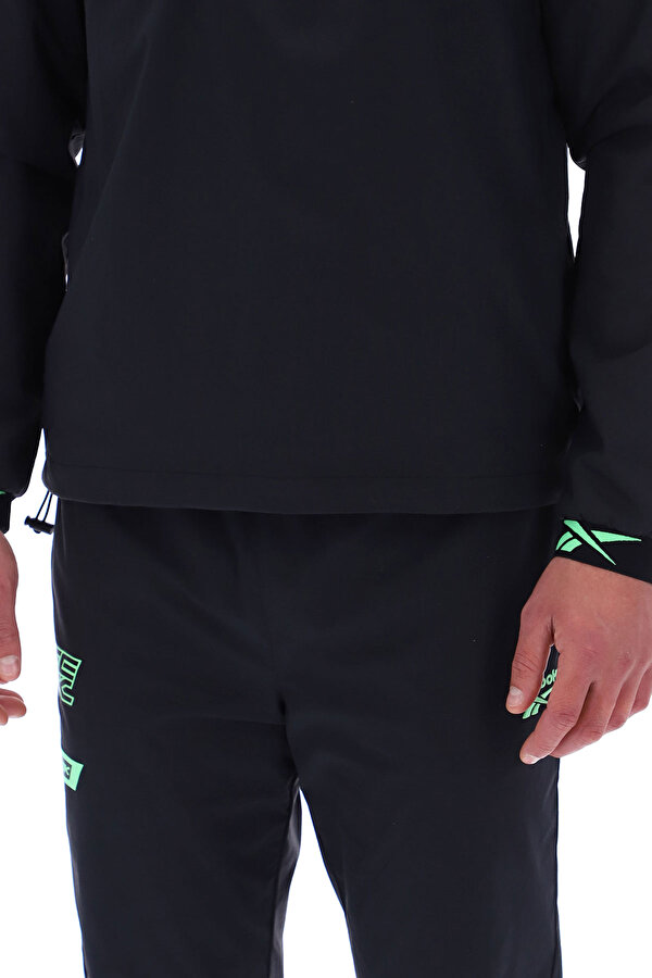 Спортивный Топ Reebok Overhead Track Top Черный купить с доставкой