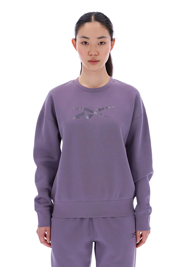 Clothing Reebok Abigail Tonal Satin Crewn Фиолетовый 013