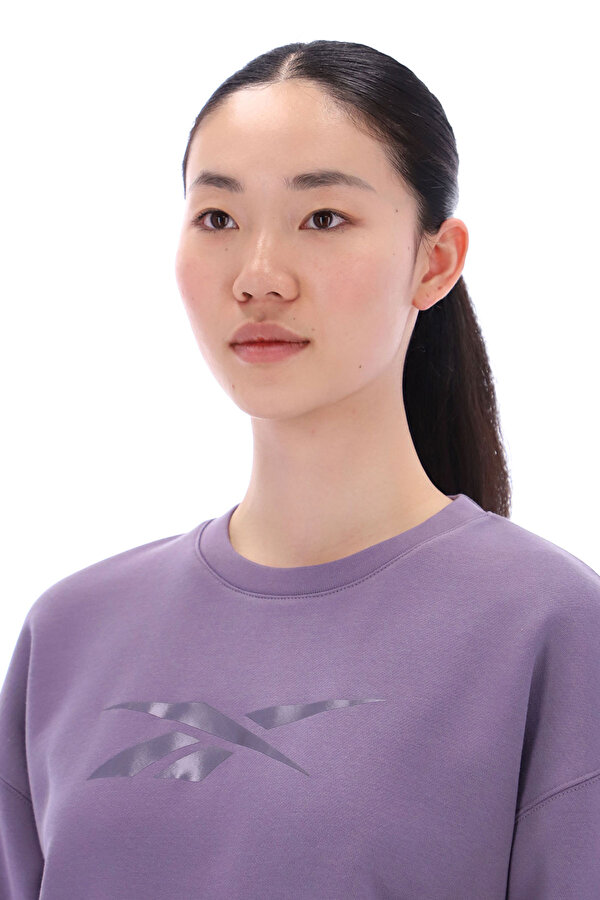 Clothing Reebok Abigail Tonal Satin Crewn Фиолетовый 013