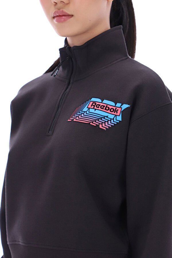 Clothing Reebok Zara 80 S Funnel Neck Zip Черный