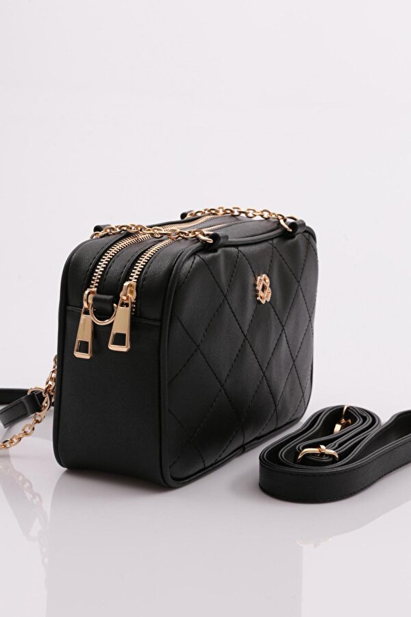 037 Kadin Çift Göz Zincirli Çanta