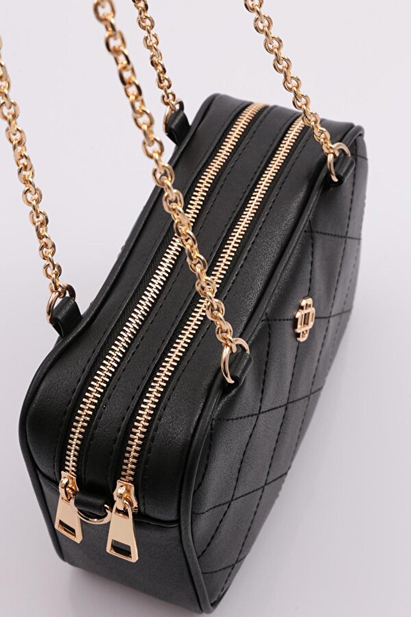 037 Kadin Çift Göz Zincirli Çanta