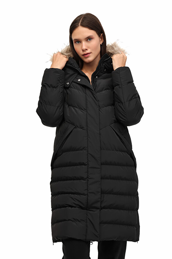 Lumberjack Wl 3Diana 5Pr Черный Женщина Длинная Куртка