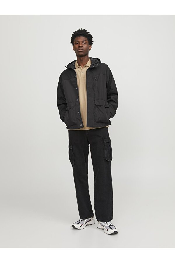Jack Jones Jcohıke Lıght Jacket Erkek Siyah Ceket 12253569-02