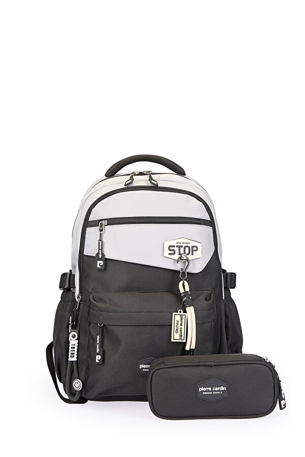 18823 Okul çantası  Suya Dayanıklı Çok bölmeli GRİ