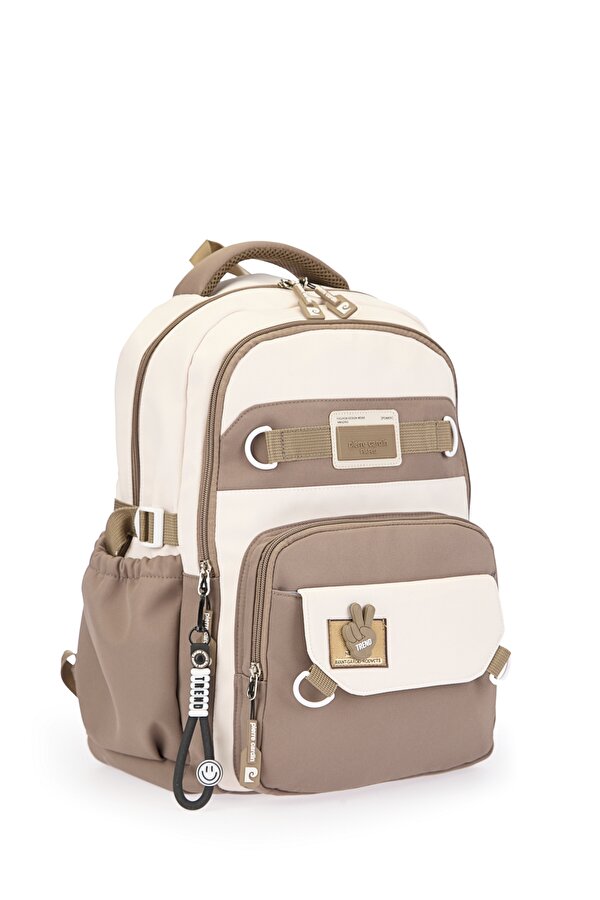 18829 Okul çantası Suya Dayanıklı Çok bölmeli KAHVERENGİ