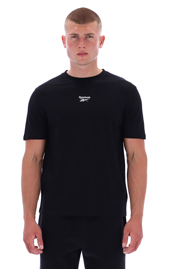 MITCHAM FRNT BK LOGO CREW BLACK Man 054