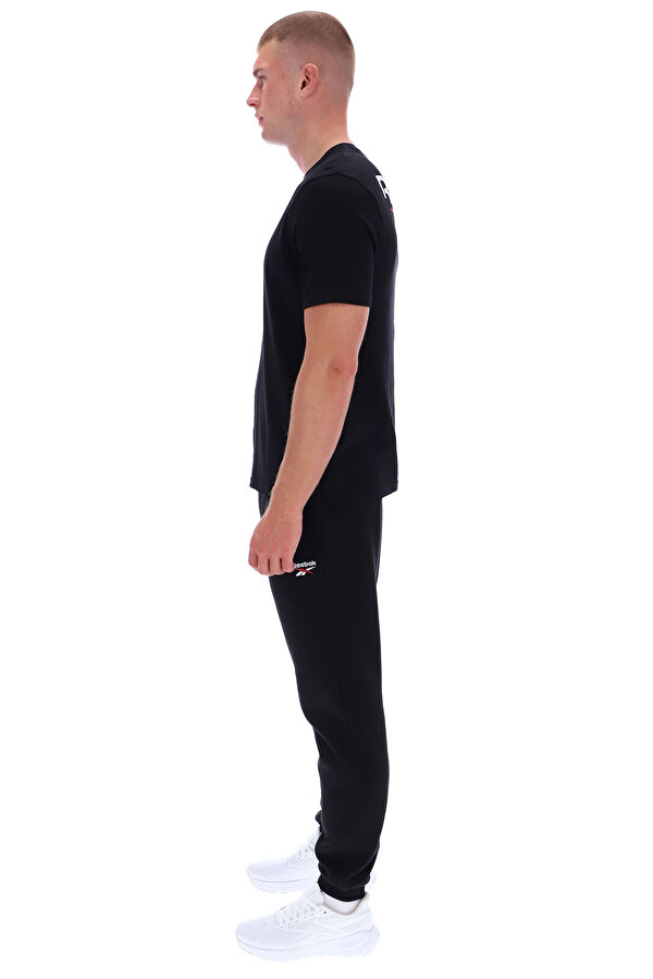 MITCHAM FRNT BK LOGO CREW BLACK Man 054