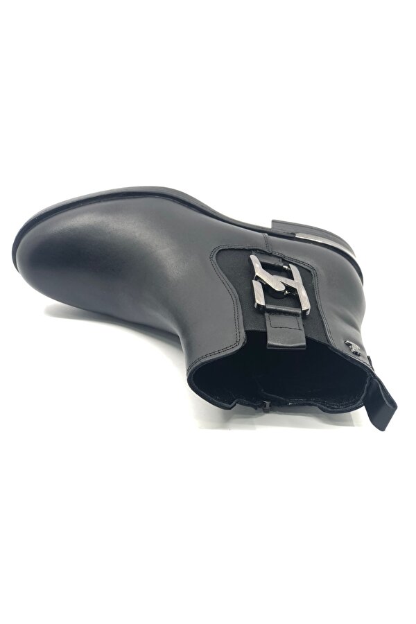 Apricus Hakiki Deri Düz Kaymaz Taban Ortopedik Kadın Bot