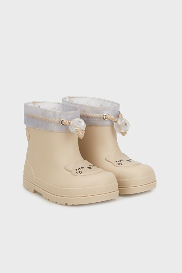 Kız Çocuk Yağmur Çizmesi W10322 BEJ