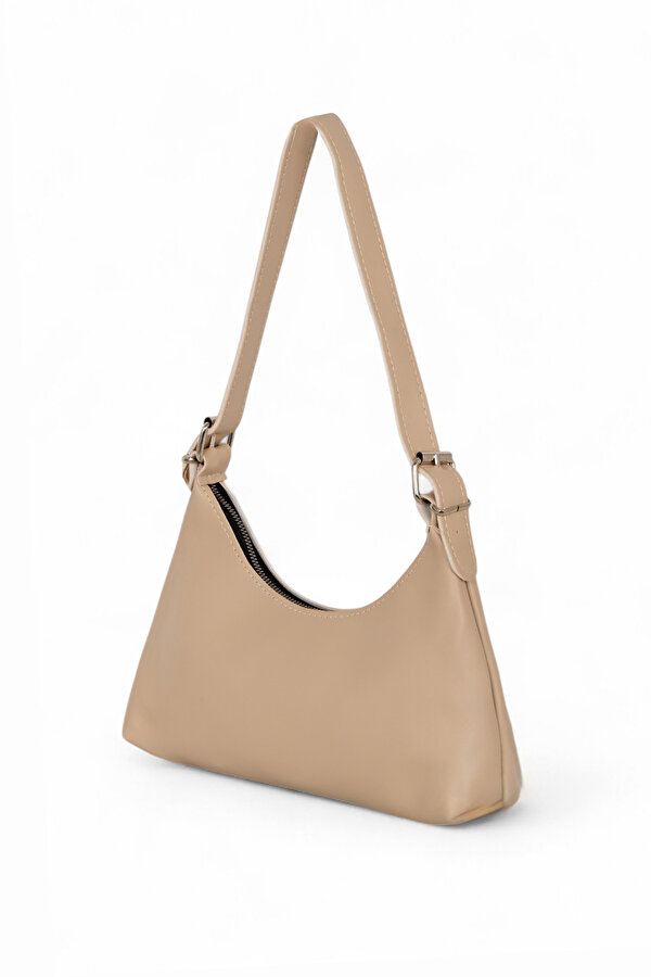 Kadın Vizon Suni Deri Baget El ve Omuz Çantası