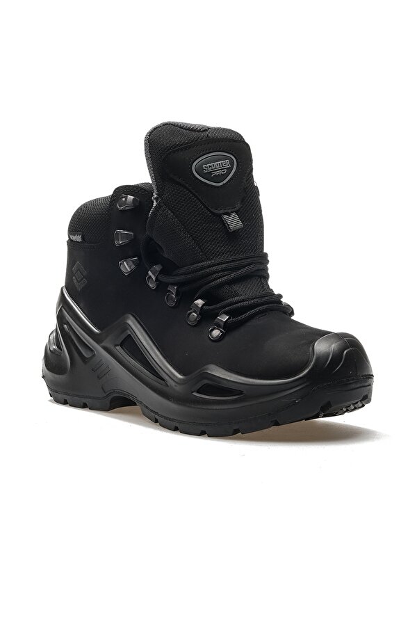 Erkek Hakiki Deri Su Geçirmez Outdoor Günlük Bot (36-40) 24k G3104ns Siyah Nubuk