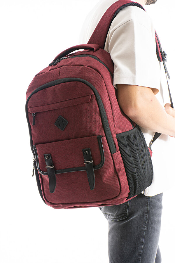 GK64 UNİSEX OKUL SIRT ÇANTASI ÖĞRENCİ GÜNLÜK SEYAHAT TATİL SPOR YÜRÜYÜŞ SEYAHAT GEZİ KAMP GÜNLÜK BORDO