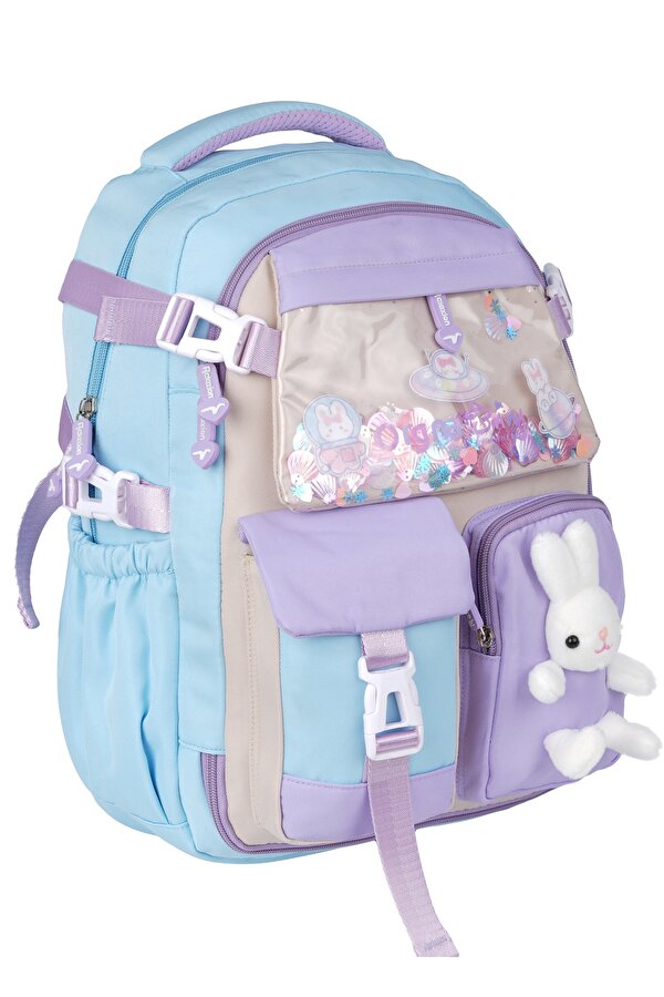 Rlx-1461-1462 Kız Çocuk İlk Okul Çantası Sırt Çantası TURKUAZ