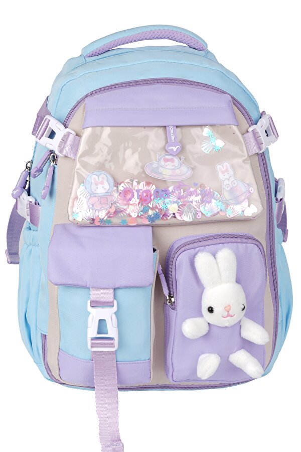 Rlx-1461-1462 Kız Çocuk İlk Okul Çantası Sırt Çantası TURKUAZ