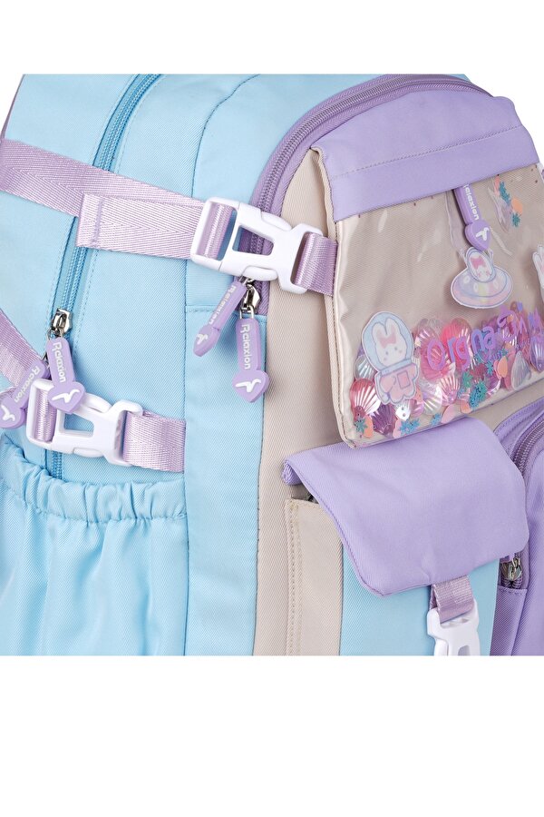 Rlx-1461-1462 Kız Çocuk İlk Okul Çantası Sırt Çantası TURKUAZ