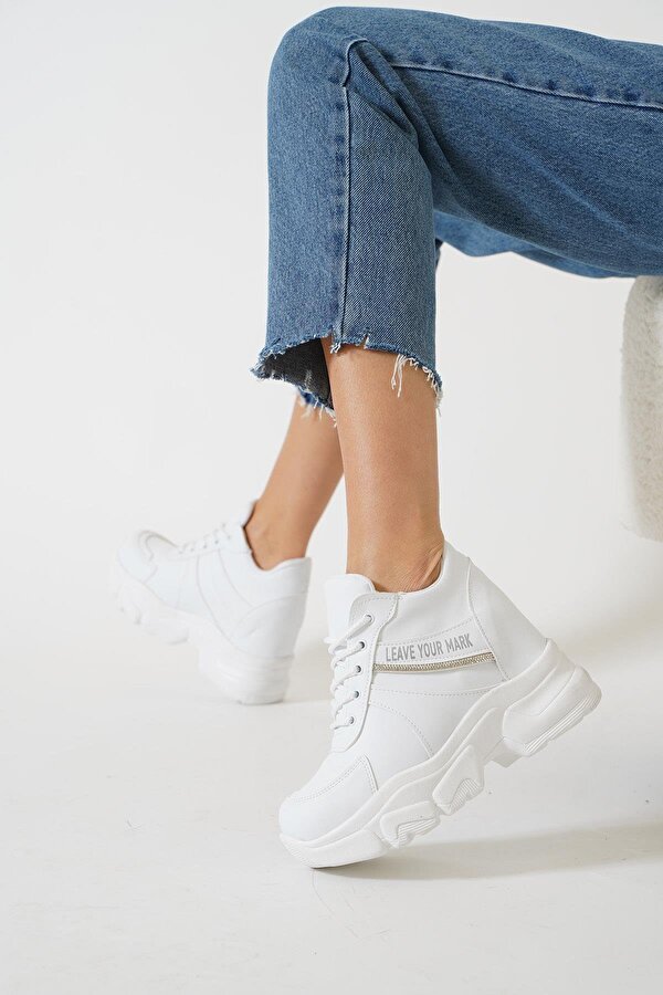 209 Cilt Gizli Topuklu Taban Sneaker Kadın Spor Ayakkabı