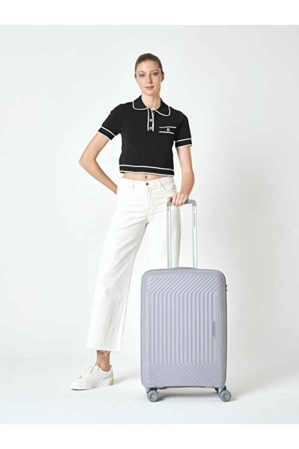 Trolley Valiz Açık Gri Orta Boy 14BNT8001-02-AGRI
