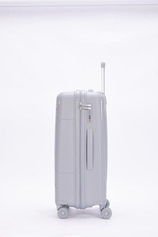 Trolley Valiz Açık Gri Orta Boy 14BNT8001-02-AGRI
