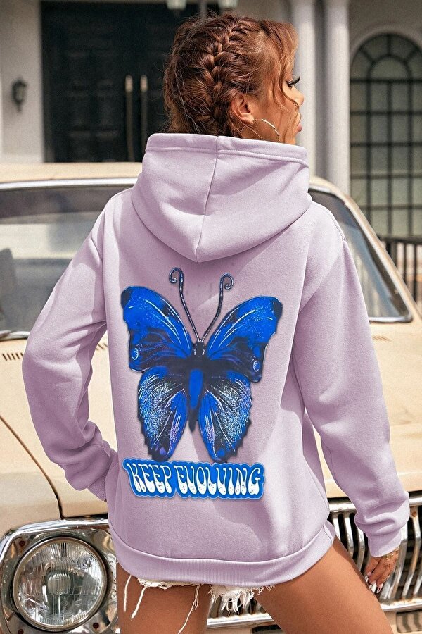 Unisex Butterfly Baskılı Sweatshirt - FLO 3 Al 1 Öde