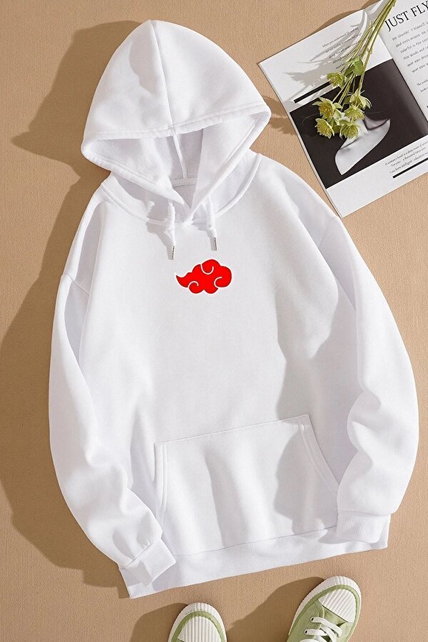 Unisex Ninja Akatsuki Sırt Baskılı Sweatshirt - 3 Al 1 Öde