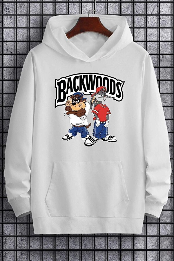 Unisex Backwoods Baskılı Sweatshirt - 3 Al 1 Öde